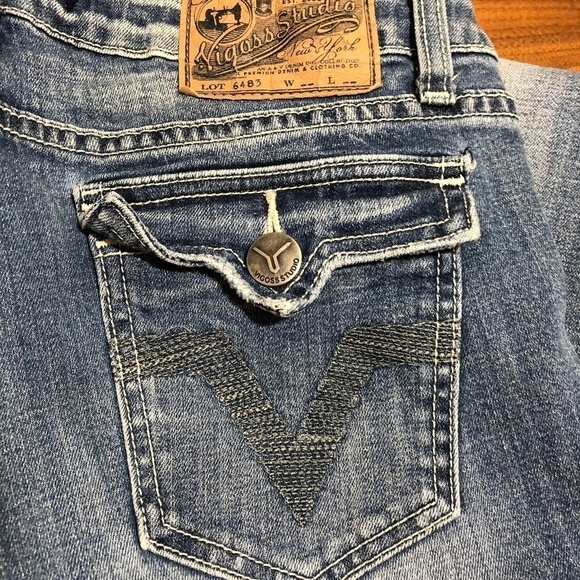 🔥VIGOSS STUDIO DISTRESSED JEANS SIZE 9/10 30 - Picture 3 of 6